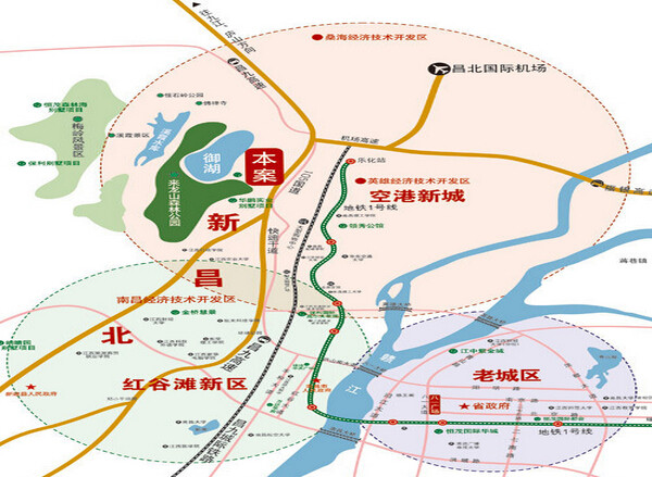 御湖半山项目位于南昌市空港别墅区内(昌北高速收费站前行800米),占地图片