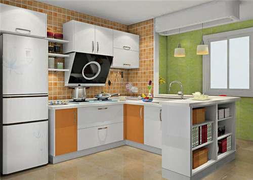 开放式厨房整体橱柜设计图 10月装修厨房设计