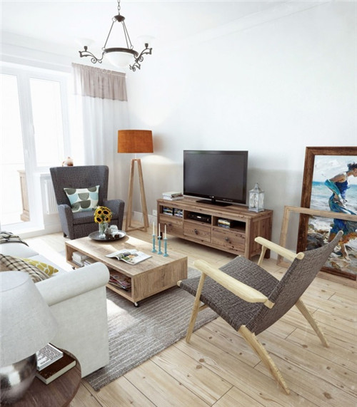单身公寓北欧简约风格装修效果图大全2015图片